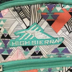 Used retro pastel geometric backpack!High Sierra